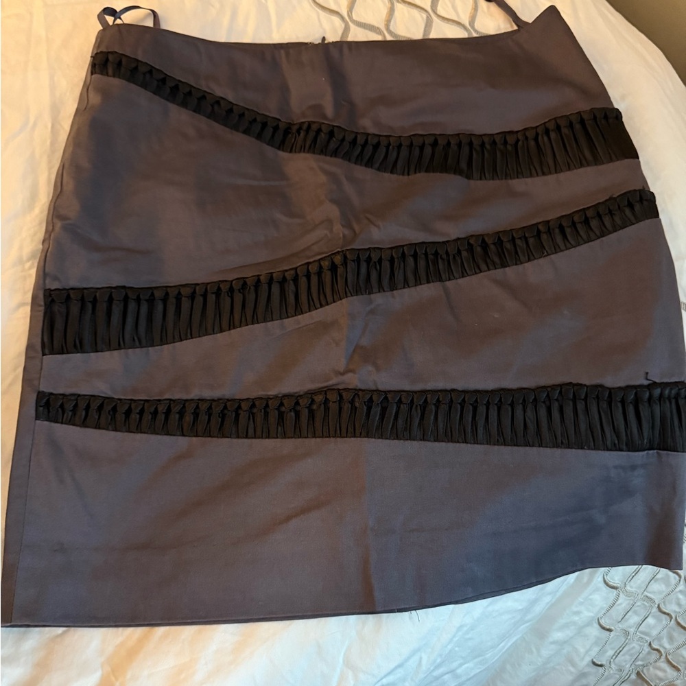 Reiss Black and Gray Pencil Skirt